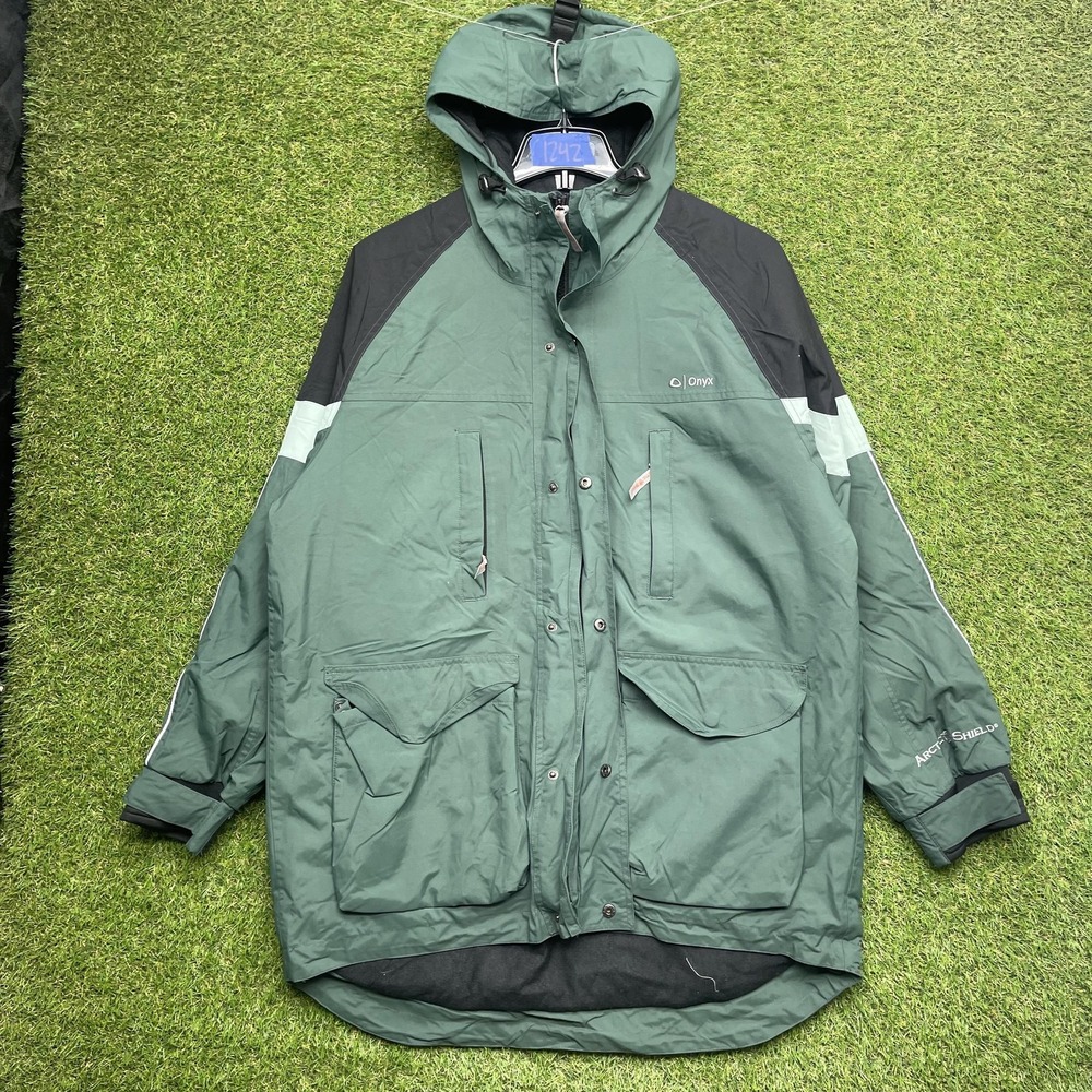 Onyx Arctic Shield Coat Mens Medium Green Hooded Insulated Parka Hunting Ski